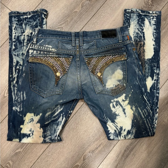 ✨Host pick✨ Vintage robins jeans with studs and flaps - Picture 4 of 5